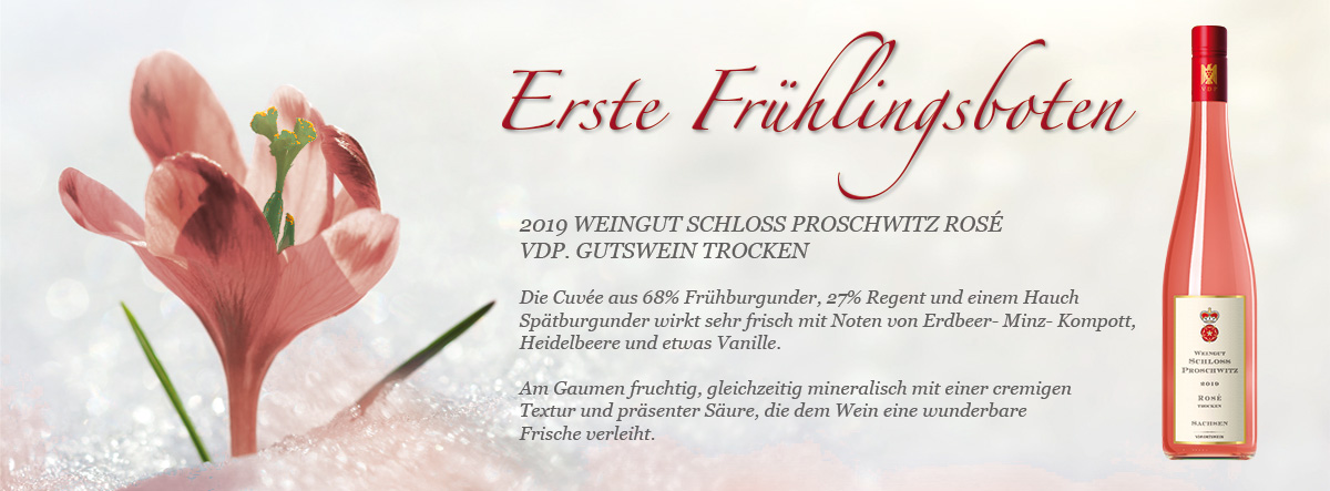 Schloss Proschwitz - 2019er Rosé - Frühlingsboten für Ihren Gaumen